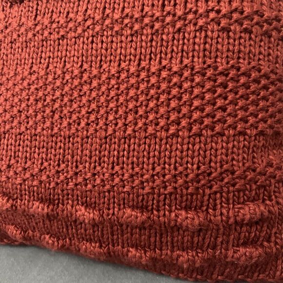 Threshold Designed Studio McGee Oversized Bobble Knit Square Throw Pillow Rust - Picture 6 of 10